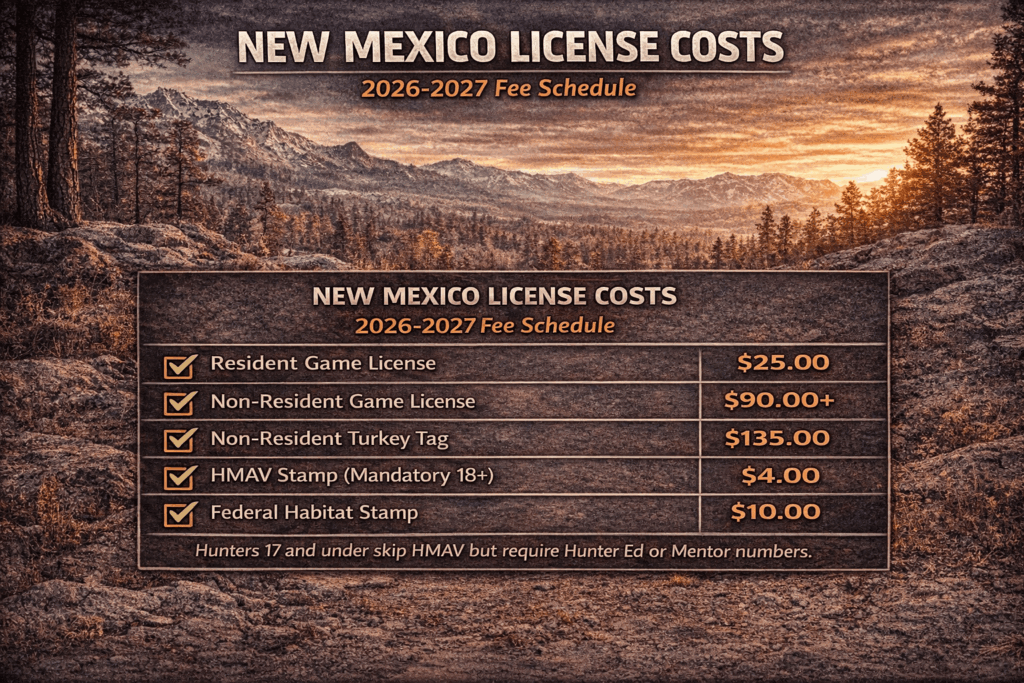 NM turkey fees