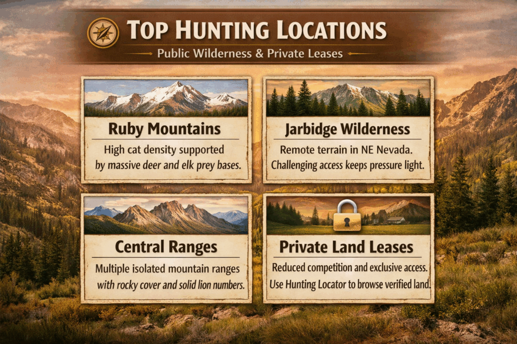 Nevada mountain lion where to hunt