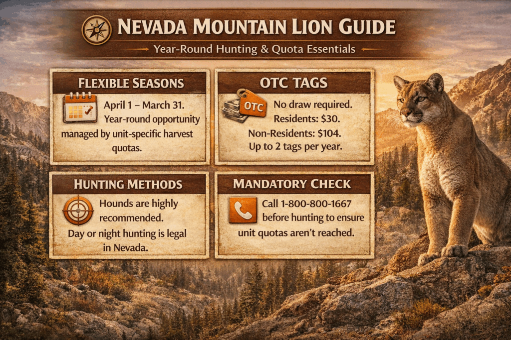 Nevada mountain lion guide