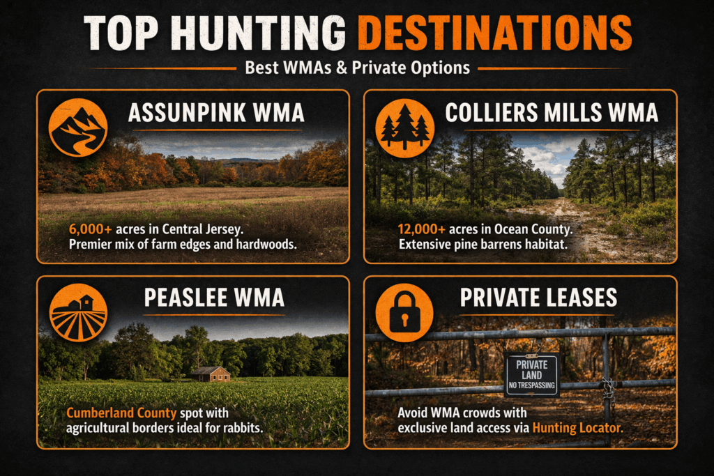 NJ small game hunting place