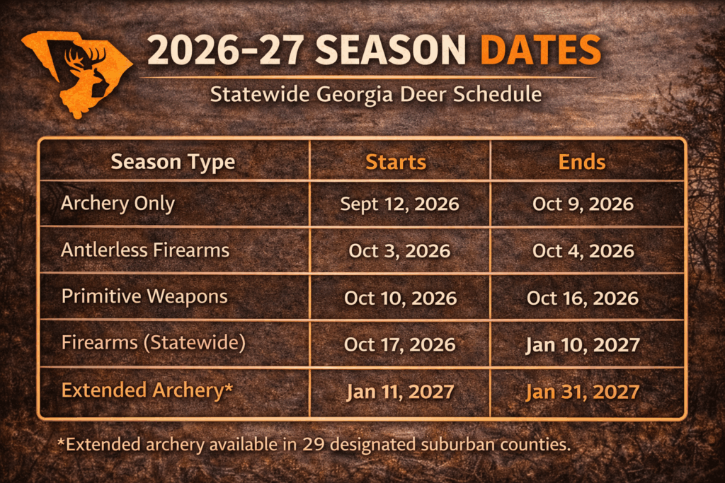 Georgia deer season dates