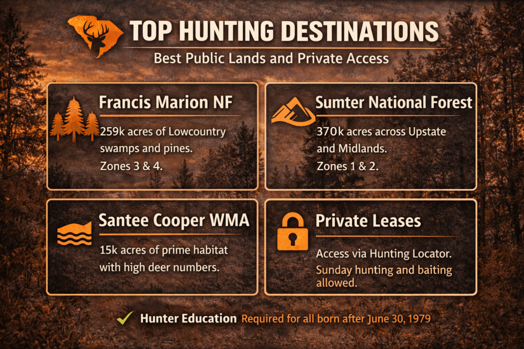 Hunting destination for South Carolina deer