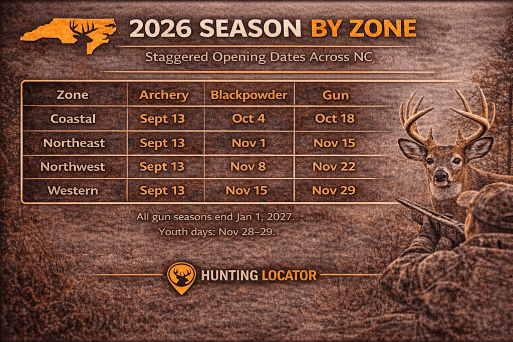 North Carolina deer season dates