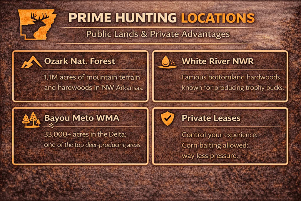 Arkansas deer locations