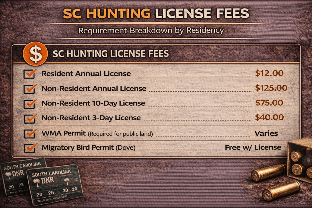 Sc small game license fees