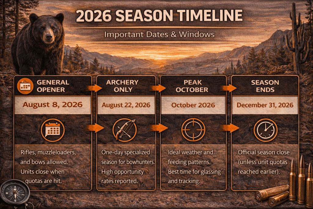 Arizona Bear timeline