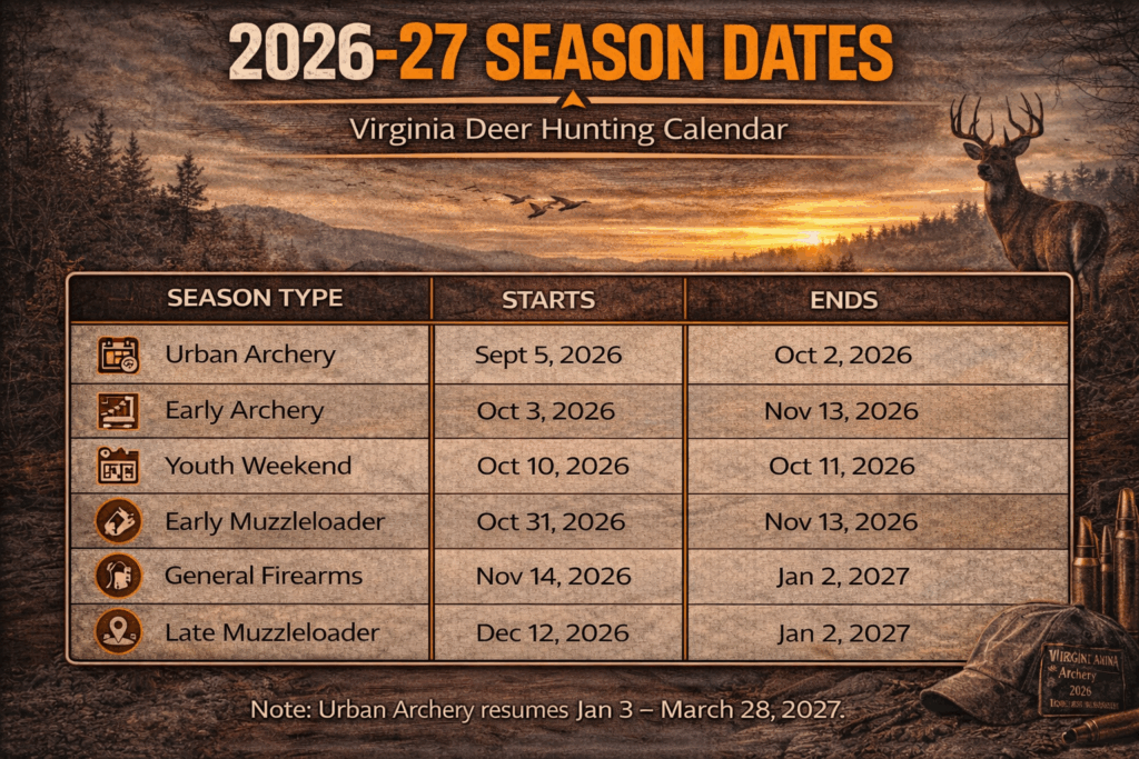 Virginia deer dates