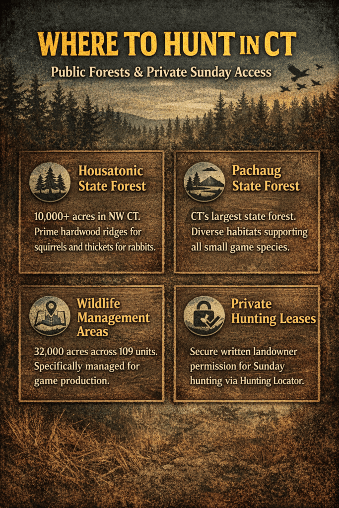 Where to hunt in CT