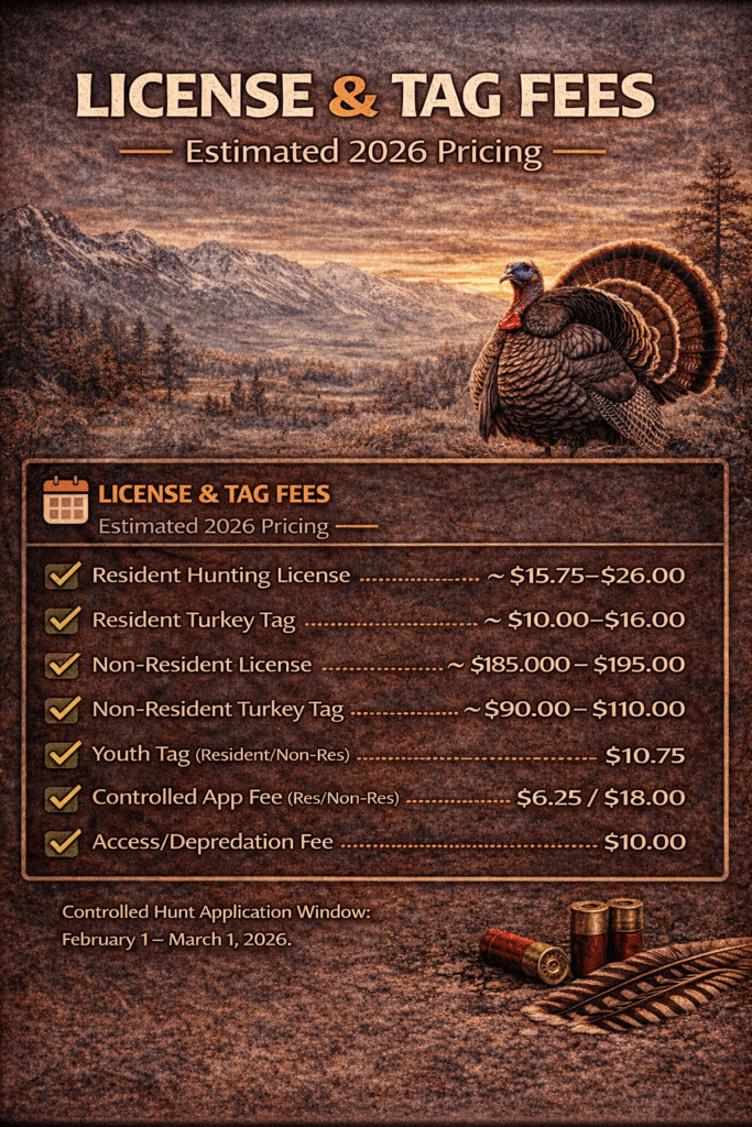 Idaho turkey fees