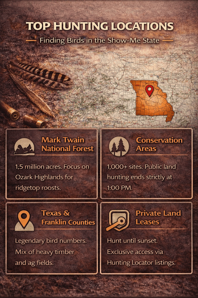 MO turkey locations