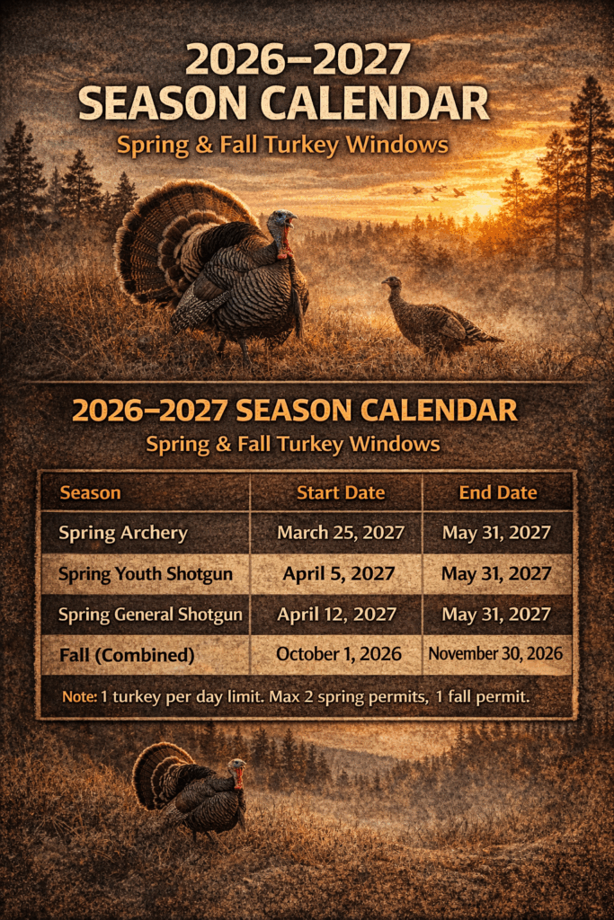 Nebraska turkey dates