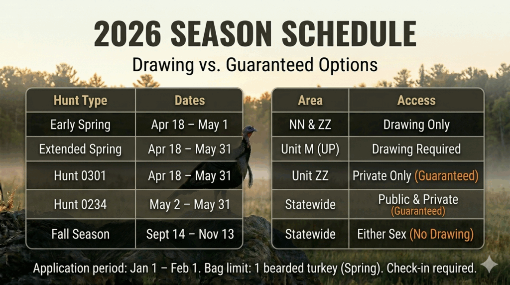 Michigan turkey dates