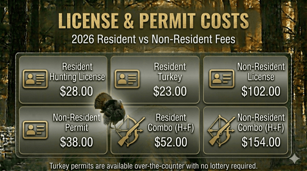 Vermont turkey fees