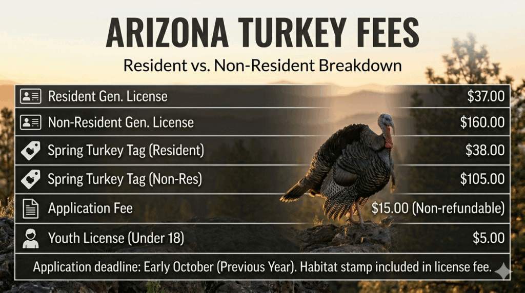 Arizona turkey fees