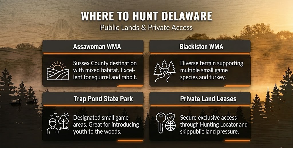 Delaware small game hunting