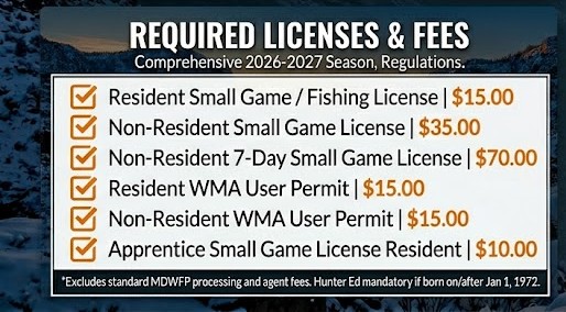 Mississippi small game fees