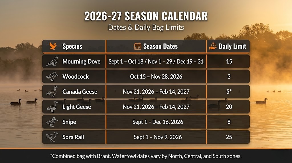 Indiana migratory bird season