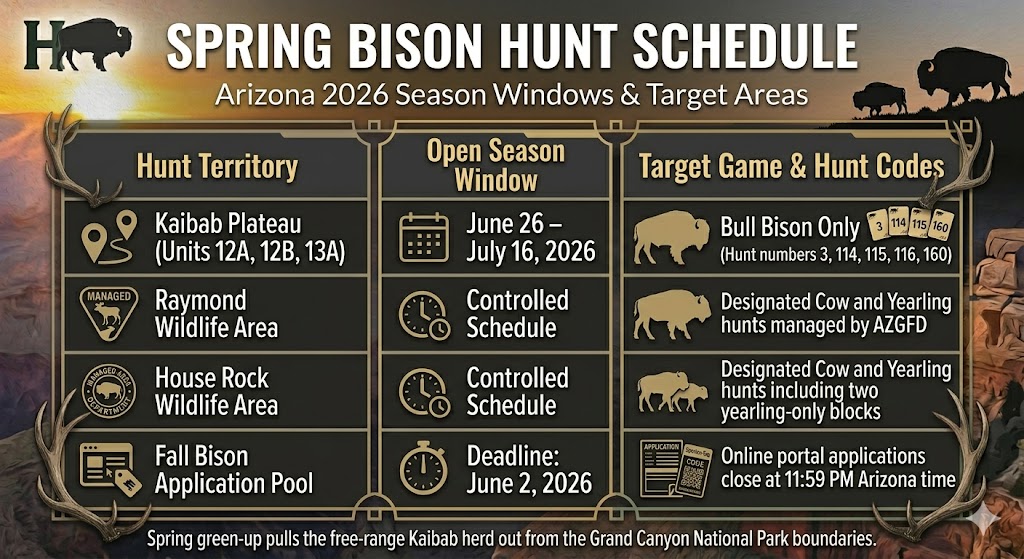 Arizona spring bison