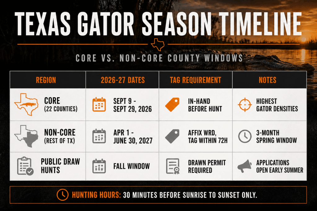 Texas alligators seasons