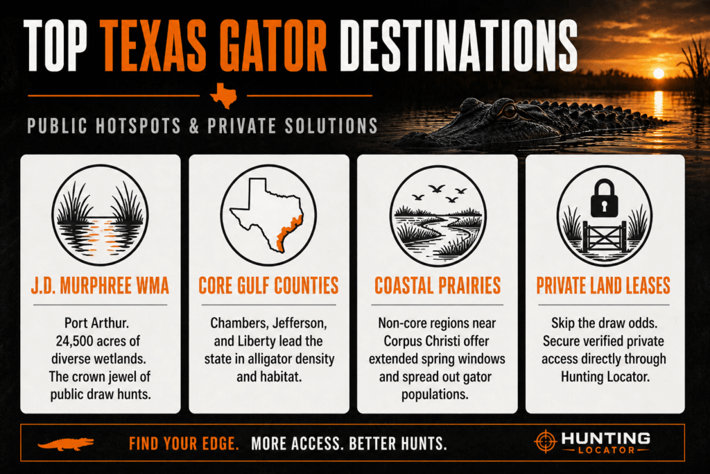 Texas alligators destination