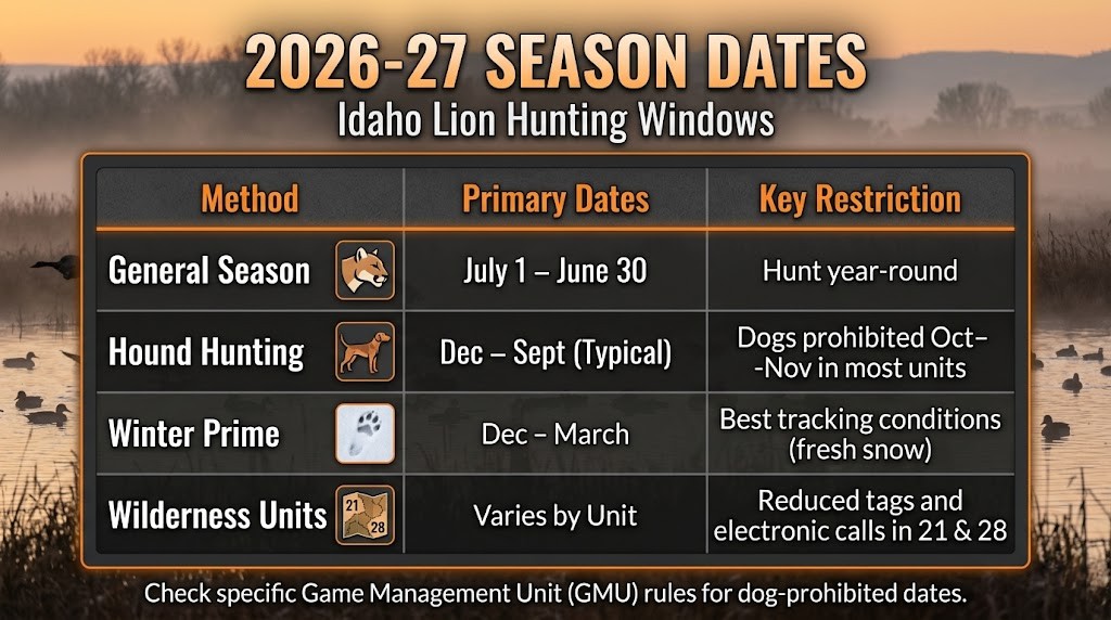 Idaho mountain lion
