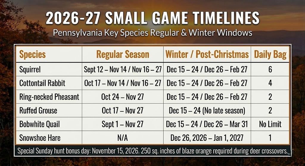 Pennsylvania small game