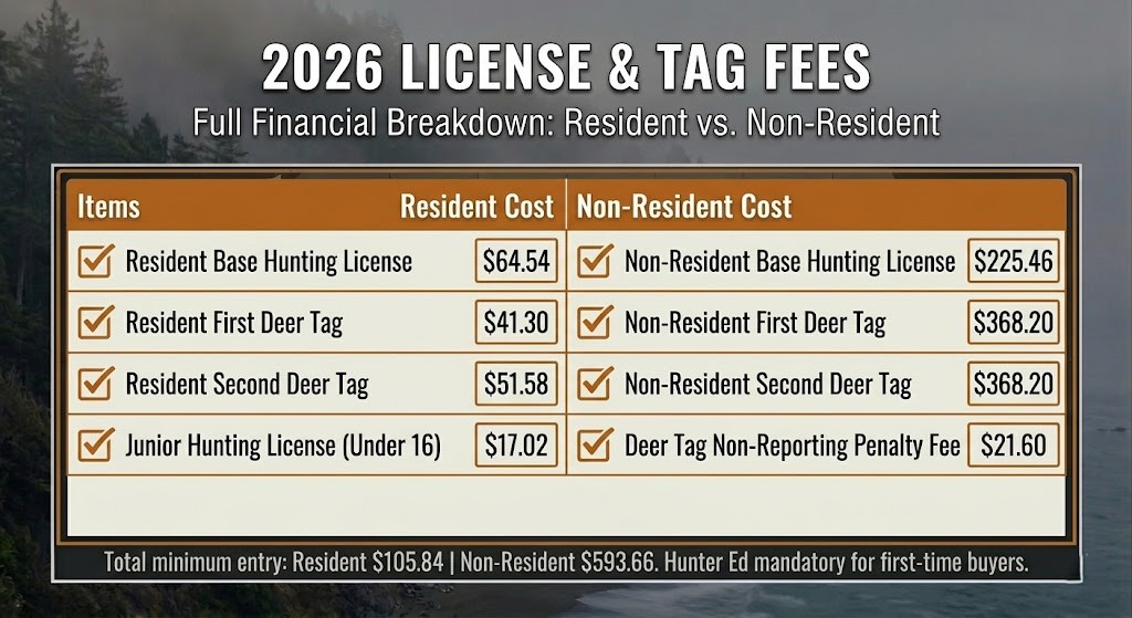 California deer fees