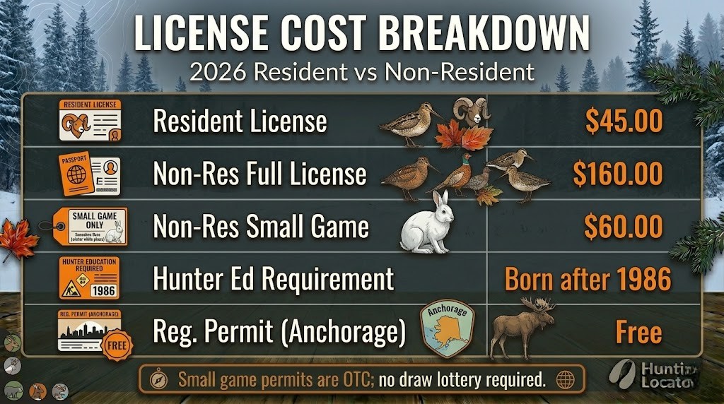 Alaska small game fees