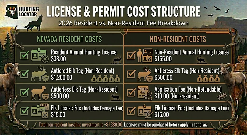 Nevada elk fees