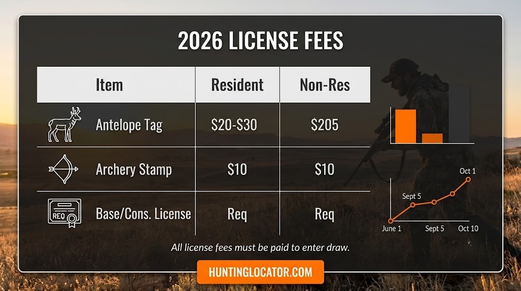 Montana antelope fees