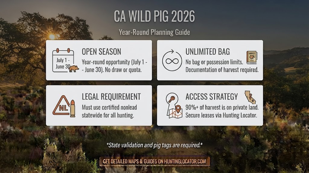 California wild pig