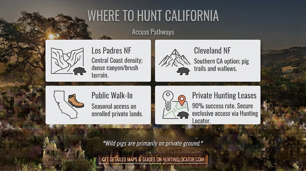 California wild pig