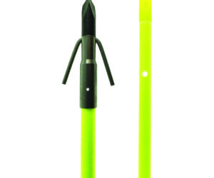 Muzzy Classic Fish Arrow Chartreuse with Gar Point
