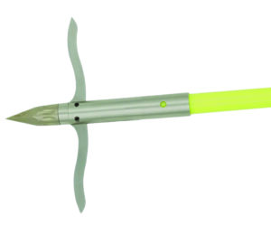 Muzzy Classic Fish Arrow Chartreuse with Iron 2 Barb Point