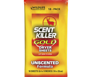 Wildlife Research Scent Killer Dryer Sheets Gold 18 pk.
