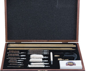 Gunmaster Deluxe Universal Gun Cleaning Kit Wooden Case 35 pc.