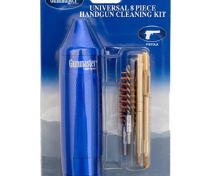 Gunmaster Compact Universal Pistol Cleaning Kit .22-.45 cal Aluminum Handle 8 pc.