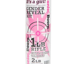 Sonic Boom Exploding Target Gender Reveal Kit Girl 1 lb. Pink