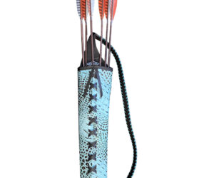 Neet Alligator Embossed Back Quiver RH Turquoise