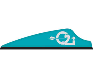 Q2i Fusion X-II SL Vanes Teal 1.75 in. 100 pk.