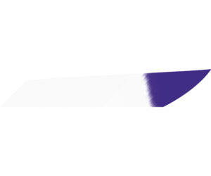 Gateway Mako Feathers White Purple Tip 3.125 in. LW 50 pk.