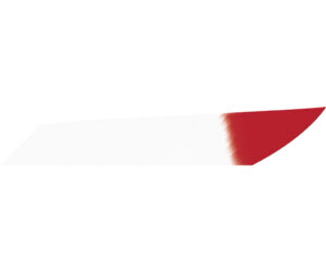 Gateway Mako Feathers White Red Tip 3.125 in. LW 50 pk.
