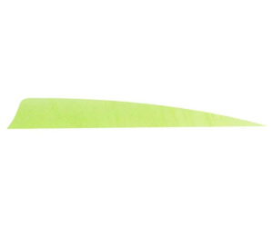 Trueflight Shield Cut Feathers Chartreuse 4 in. RW 100 pk.