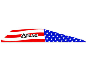 Bohning Atlas Vanes American Flag 100 pk.