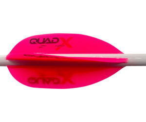Flex Fletch Quad X Vanes Flo Red 50 pk.