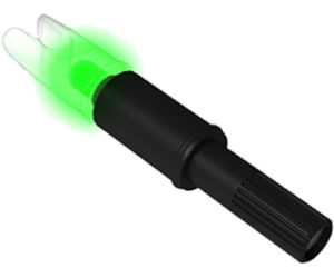 NAP Thunderglo Lighted Crossbow Nocks Green Universal Fit 3 pk.