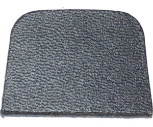 Cir-Cut Strike Plate Black Leather