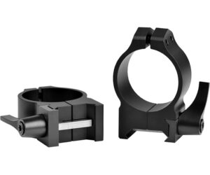 Warne Maxima Vertical Quick Detach Scope Rings Matte Black 30mm Medium