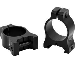 Warne Vapor Aluminum Scope Rings Matte Black 1 in. Low