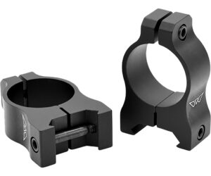 Warne Vapor Aluminum Scope Rings Matte Black 1 in. Medium